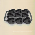 Molde Bakeware 24X19cm do bolo do ferro de molde de 9PCS Preseasoned